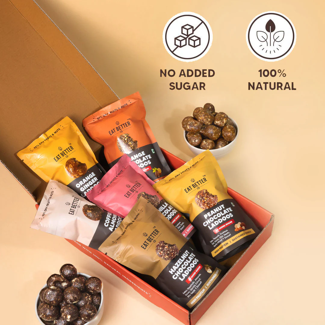 Assorted Laddoo Box - 42 Dry-Fruit Laddoos in 6 Delicious Flavors - Image 4