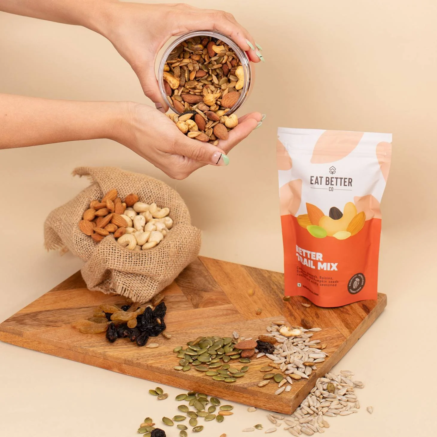 Better Trail Mix - Nut, Seeds & Raisins - Roasted & Spiced - Image 4