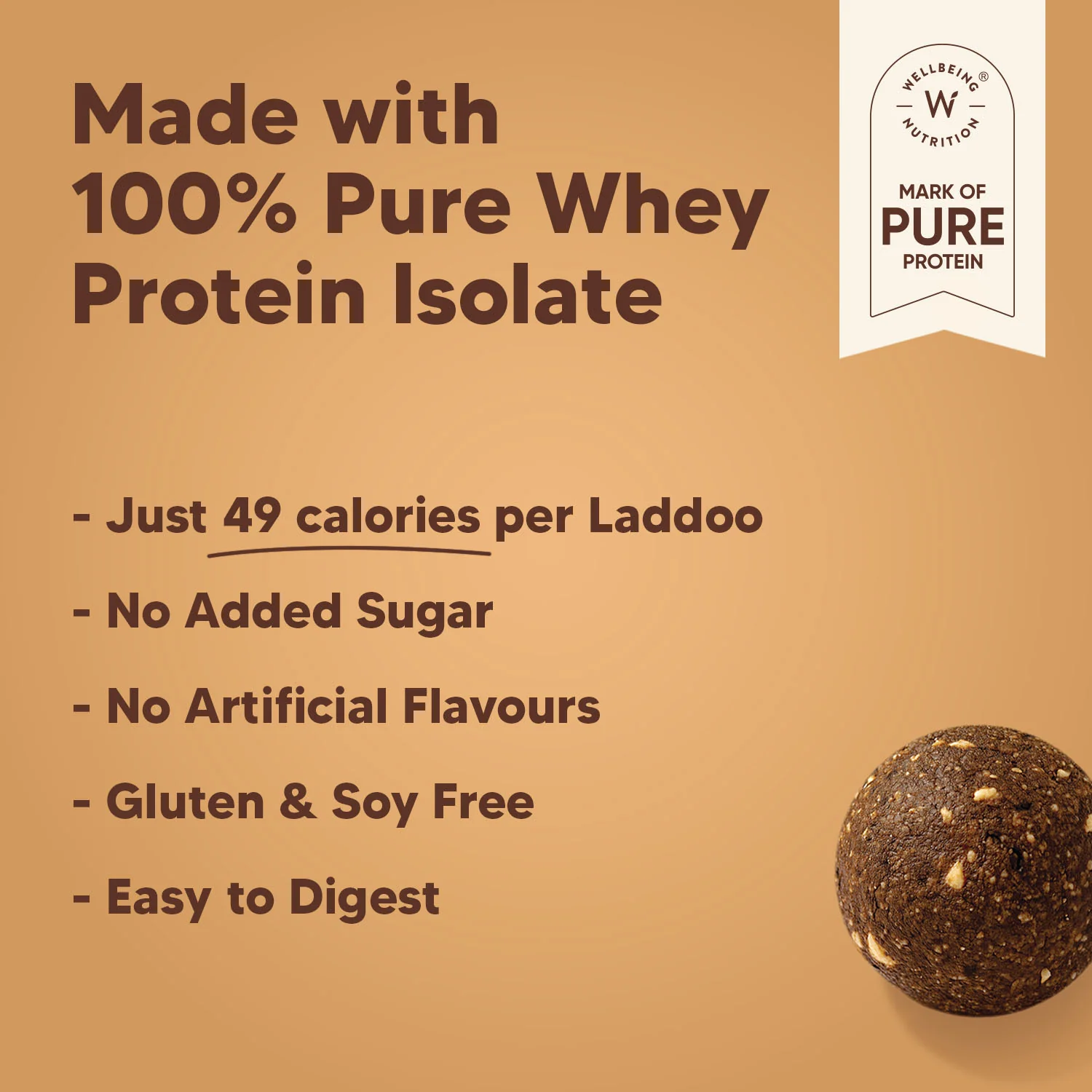 Chocolate Fudge - Protein Laddoos | 5 Packets - 220 g - Image 7