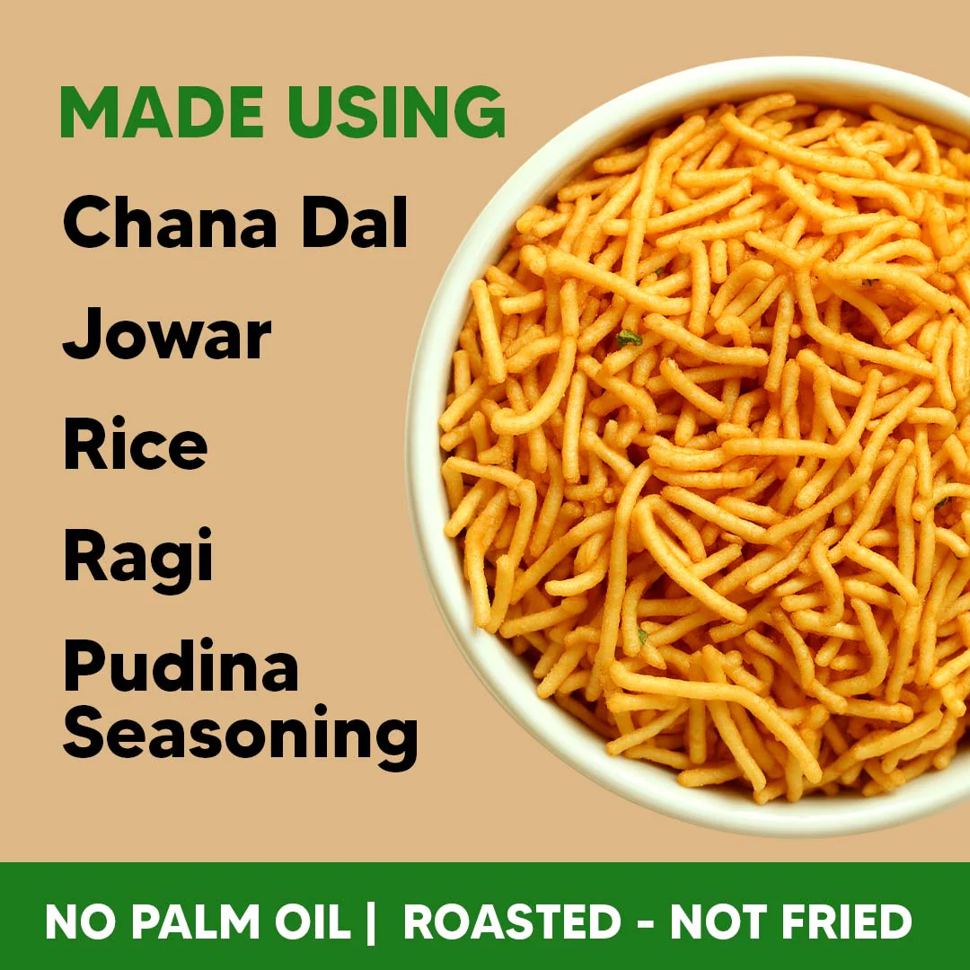 Millet Bhujia - Pudina Masti (2*100 grams) - Image 3