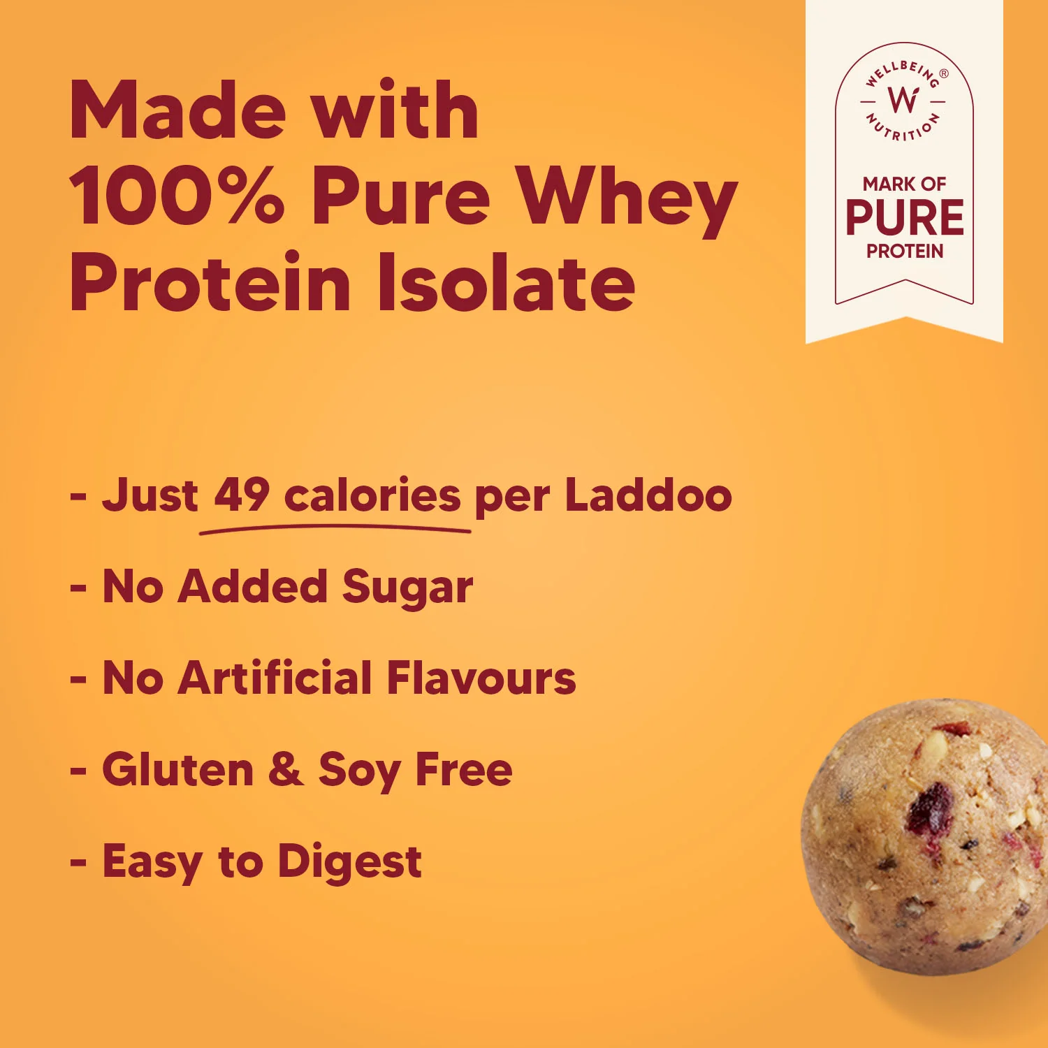 Peanut Cranberry - Protein Laddoos | 5 Packets - 220 g - Image 7